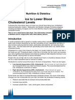 Dietary Advice To Lower Cholesterol (Nov - 2017)