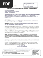 Certificado Silencio II