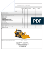Checklist de Inspeção - Retroescavadeira