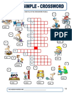 Irregular Verbs Crossword