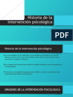 Historia de La Intervención Psicológica