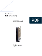 IAD (DV-2010) : USER Manual