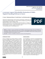 Ultrasound-Targeted Microbubble Destruction (UTMD) : Targeted Nanodrug Delivery in Cancer