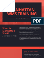 Manhattan WMS Training MaxMunus