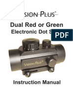 Operational Manual - Vision Plus Dual Red or Green Electronic Dot Sight