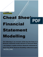 Cheat Sheet Financial Statement Modelling