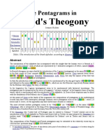 The Pentagrams in Hesiod's Theogony