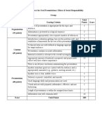 Ethics Rubric Presentation