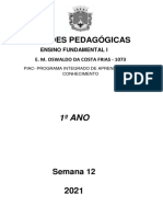 Atividades Pedag Gicas 1 Ano Semana 12 PDF