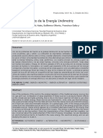 Aprovechamiento de La Energía Undimotriz