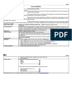 BM2008 Syllabus and Course Outline