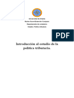 Introduccion Al Estudio de La Política Tributaria