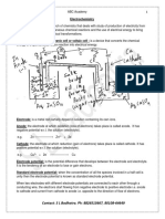 Chapter 3 Electrochemistry (Notes)