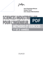 Méthodes Et Exercices Sciences Industrielles Pour L'Ingénieur 1re Et 2ème Années