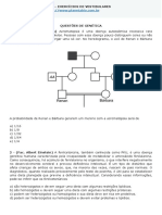 Exercícios para Estudo - Genética