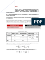 Análisis de La Varianza y Regresion Lineal