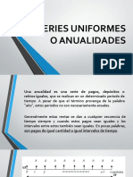 Series Uniformes o Anualidades - Udea