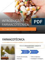 Introdução À Farmacotécnica - Material