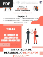 4.6 Estrategia de Desarrollo de Nuevos Productos