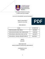 Article Analysis Group Assignment