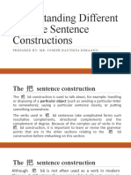 FOLA312 Week 13 Understanding Different Chinese Sentence Constructions