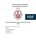 Proyeccion Demanda de La Gasolina 2023-2040 - Quispe C. Alex, Pilares P. Iván