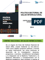 Tema 4 Construcción Participativa Politica Sectorial de Salud Intercultural CENSI 2019