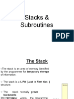 Stack and Subroutines