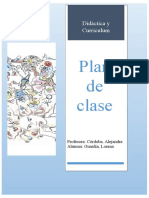 Plan de Clase Didactica y Curriculum