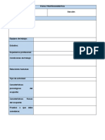 FORMATO de Ficha Profesiografica