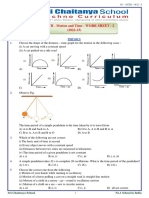 Intso Stso Physics Class Vii Motion and Time Worksheet-2