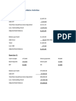 Bank Reconciliation Activities ANSWER KEY