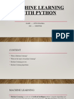 Machine Learning With Python Nitin Sharma