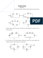 Electrical Circuits - Sheets - 1