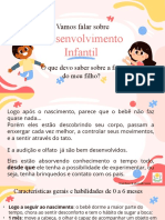 Formação para Pais Desenvolvimento Infantil