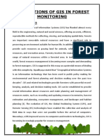 Applications of Gis in Forest Monitoring