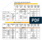 Rectified Time Table