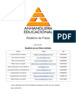 Relatorio de Fisica Equilibrio em Um Plano Inclinado