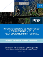 Informe General de Monitoreo - II TRIM 2018