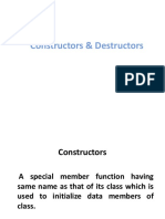 Constructors & Destructors