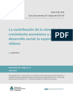 El Aporte de La Mineria Al Crecimiento Económico - La - Experiencia - Chilena