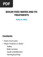 Boiler Feed Water and Its Treatments Shibu Pillai