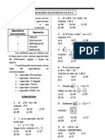 Operadores Matemáticos