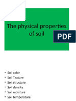 Physical Properties of Soil