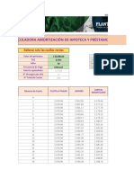 Calculadora Amortizacion Hipoteca y Prestamos