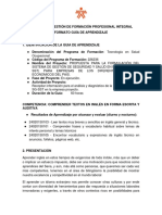 Proceso de Gestión de Formación Profesional Integral Formato Guía de Aprendizaje