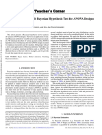 Bayesian Hypothesis Test - Paper