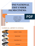 Filipino National Artist Under Films