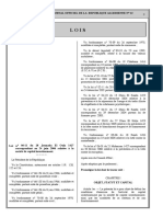 Loi N°06 11 Relatif À La Société de Capital Investissement