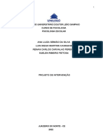 Projeto de Intervenção - Educação Socioemocional